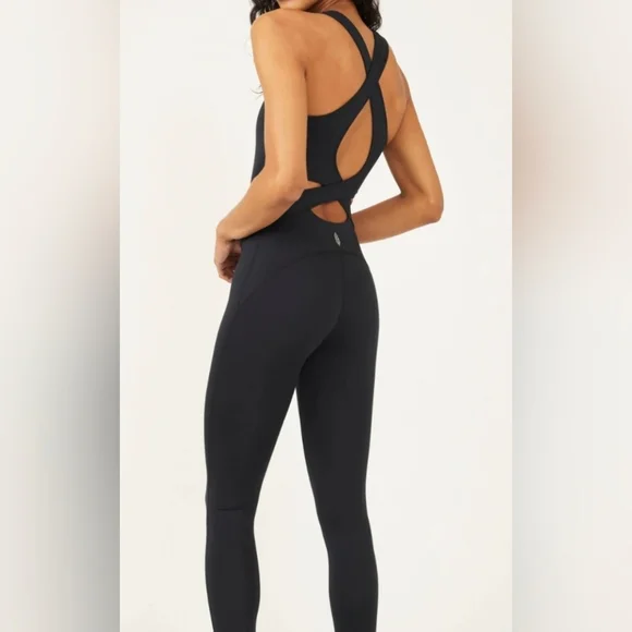 FREE PEOPLE MOVEMENT NWT BACK IT UP ONESIE - POOL BLUE - 9134  SIZE MED - Picture 6 of 7